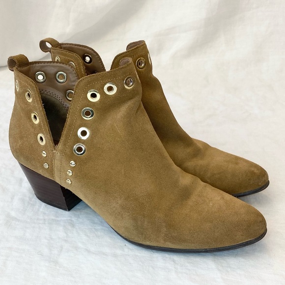 Sam Edelman Revolve Rubin Grommet Suede Ankle Boot - Picture 2 of 15